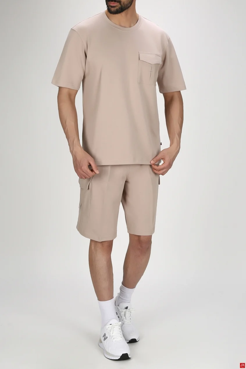 ست تیشرت و شلوارک مردانه کد 03204