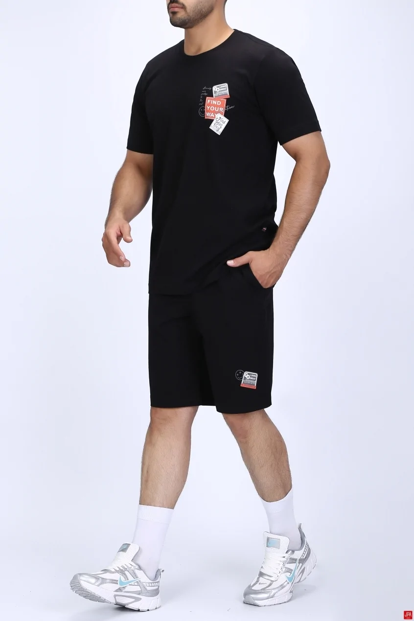 ست تیشرتو شلوارک مردانه کد04482