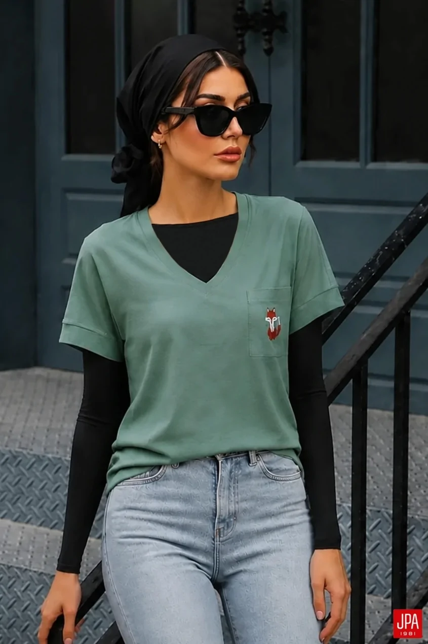 تیشرت زنانه کد 04399