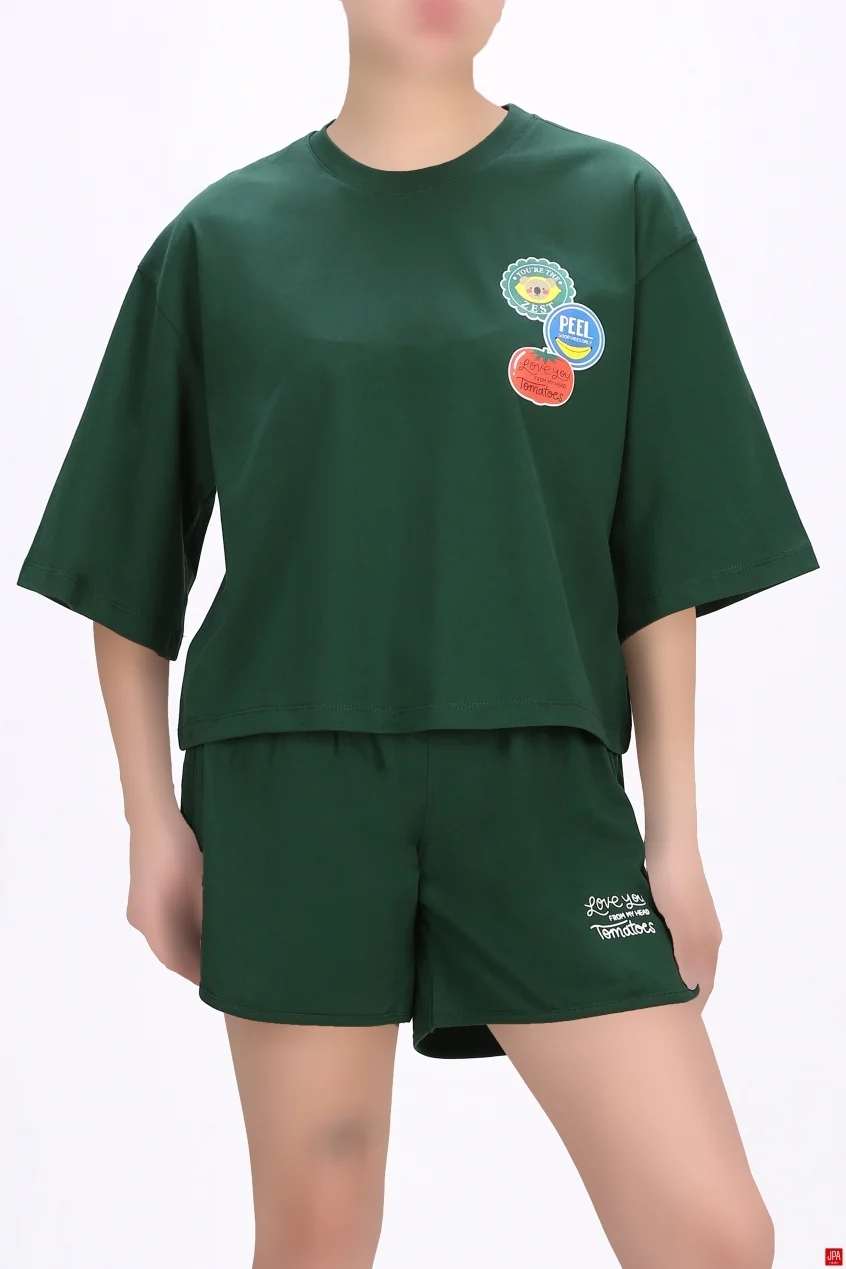 تیشرت و شلوارک زنانه کد 04277