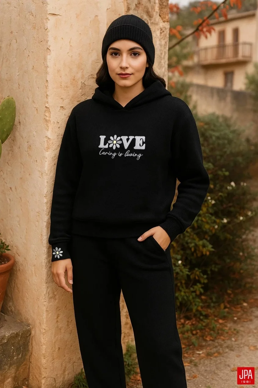 ست هودی و شلوار زنانه کد 04127